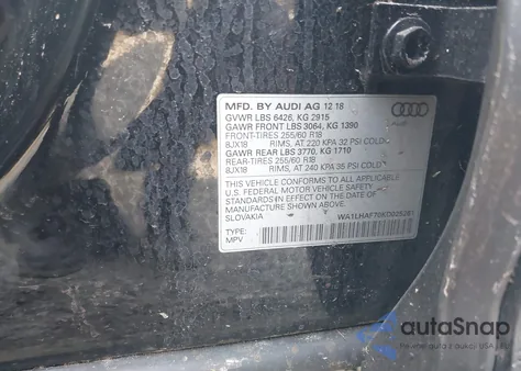 2019 Audi Q7 45 Premium/45 Se Premium z USA, uszkodzony, nr VIN WA1LHAF70KD025261